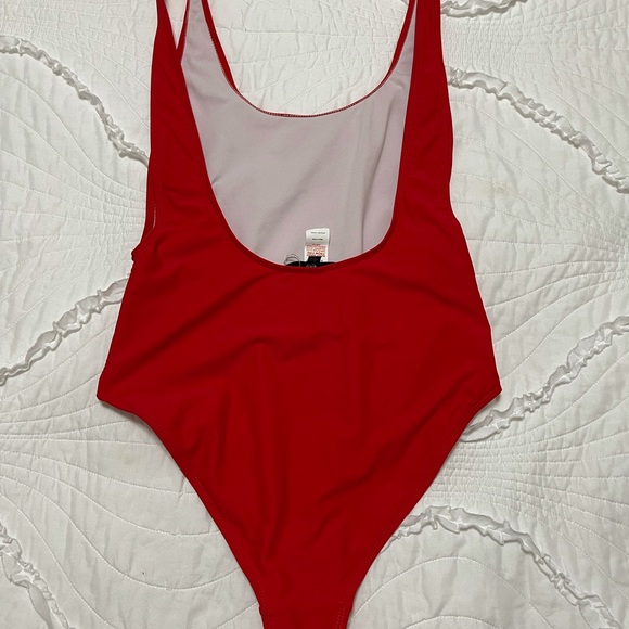 Missguided Red Swimsuit - Picture 2 of 3